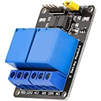 AZDelivery 2 Canales Modulo Rele 5V con Optoacoplador Low-Level-Trigger compatible con Arduino con E-Book incluido!